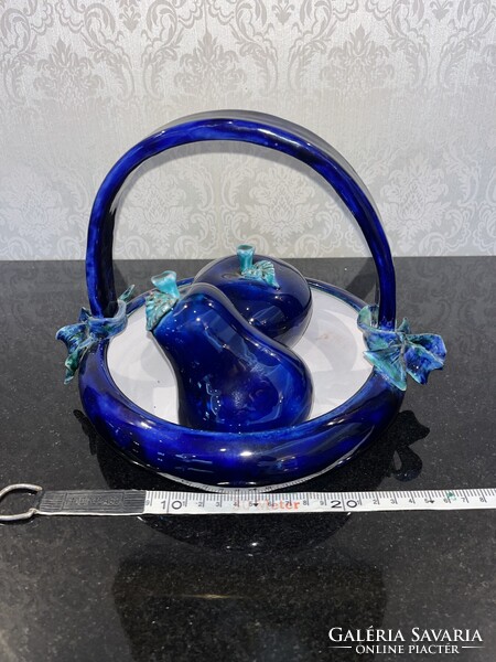 Morvay Zsuzsa kerámia gyümölcsöstál – egyedi design darab