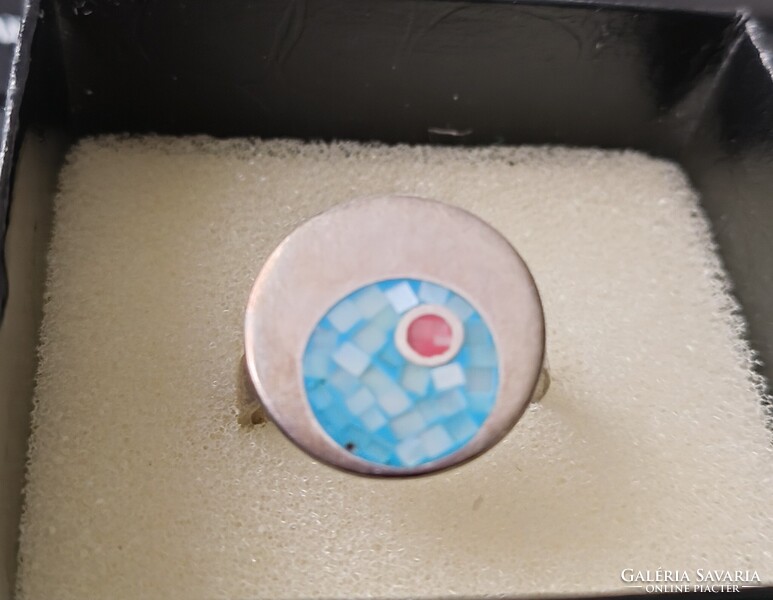 Ezüst gyűrű/gyöngyház