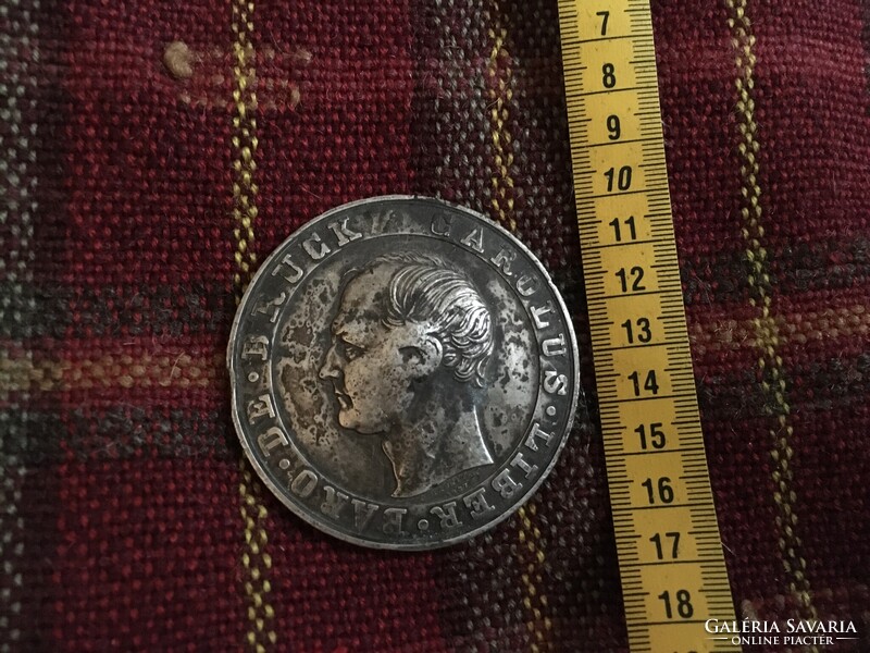CAROLUS LIBER BARO DE BRUCK Báró Bruck Lajos Károly érme