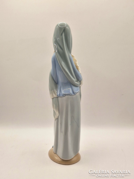Lladro porcelán hölgy kála lilliommal 4650 23.5cm