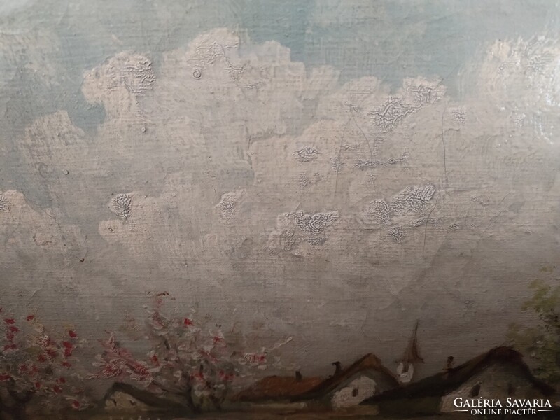 Szép festmény Mesterházy szignóval 55x43 cm kerettel  olaj, vászon
