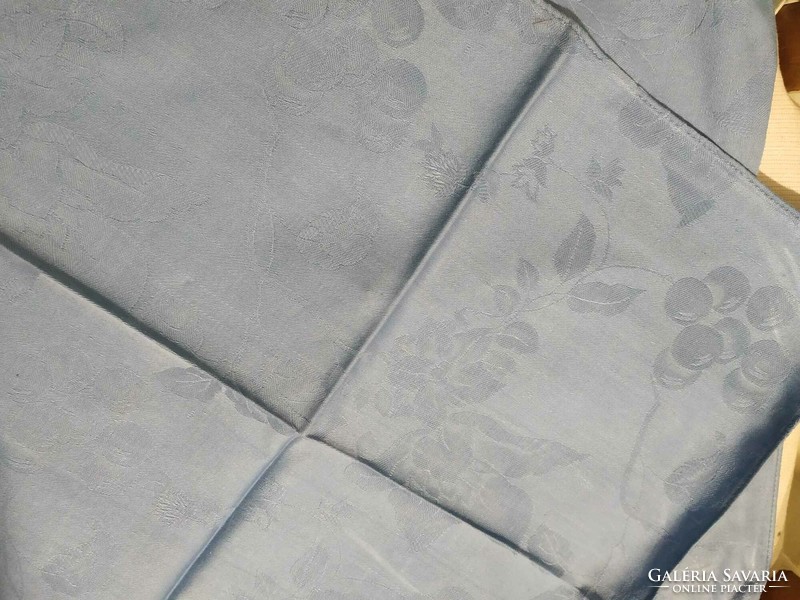 4 db középkék damaszt szalvéta