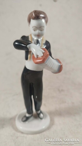 Hollóházi art deco harmonikás 890