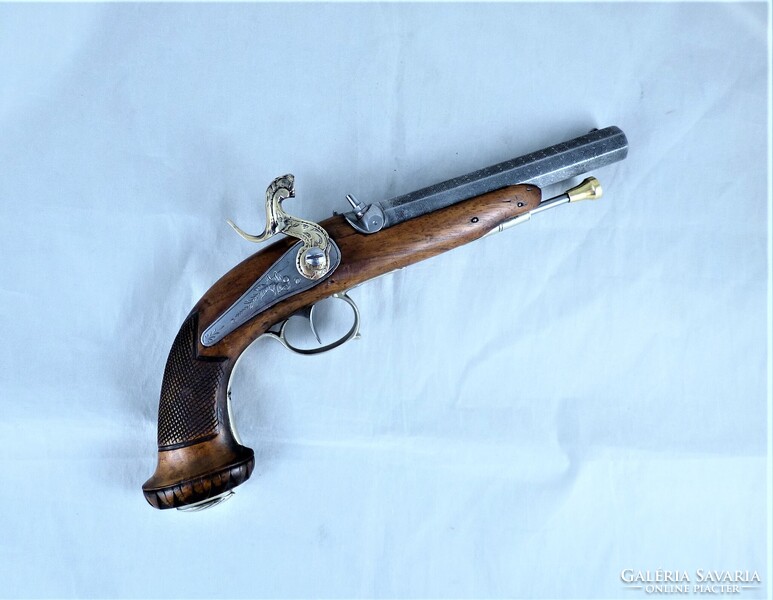 GYÖNYÖRŰ, ANTIK,  ELÖLTÖLTŐS PISZTOLY, BELGA, CA. 1820!!!