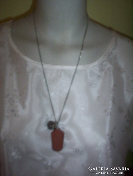 Dupla medál ezüst színű láncon - Jelzéssel, amit sajnos nem ismerek - (11)