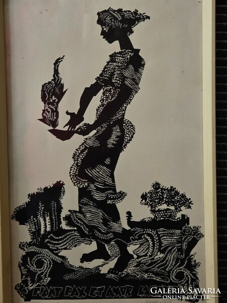 Kopasz Márta linometszet