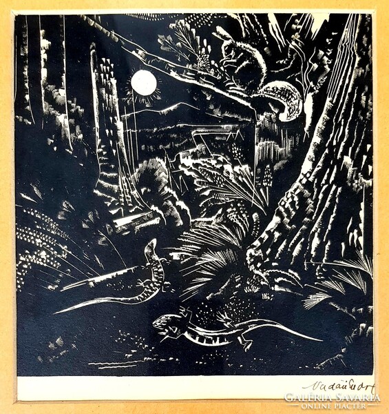 Vadász Endre (1901-1944)- Állatok az erdőben éjszaka
