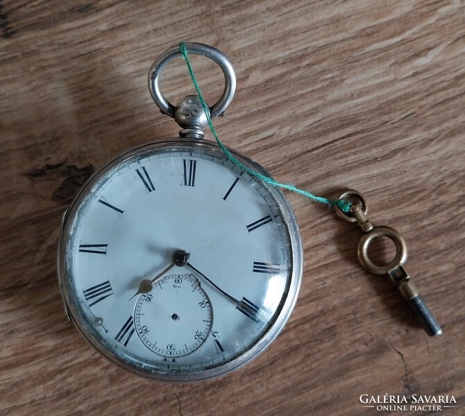 Spindlis ezüst zsebóra / London 1880