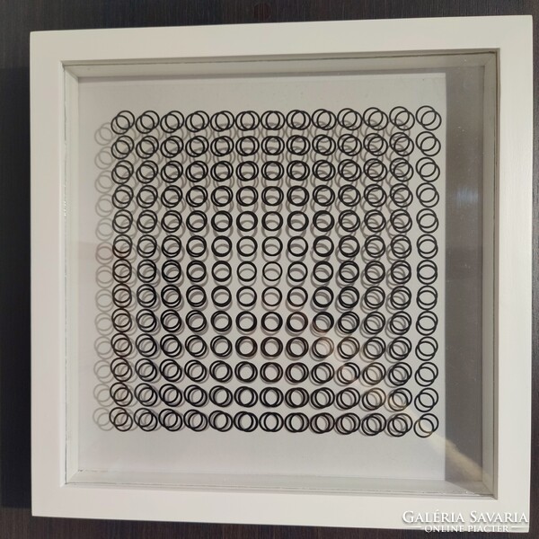 Victor Vasarely - 3D Fali kinetikus képe