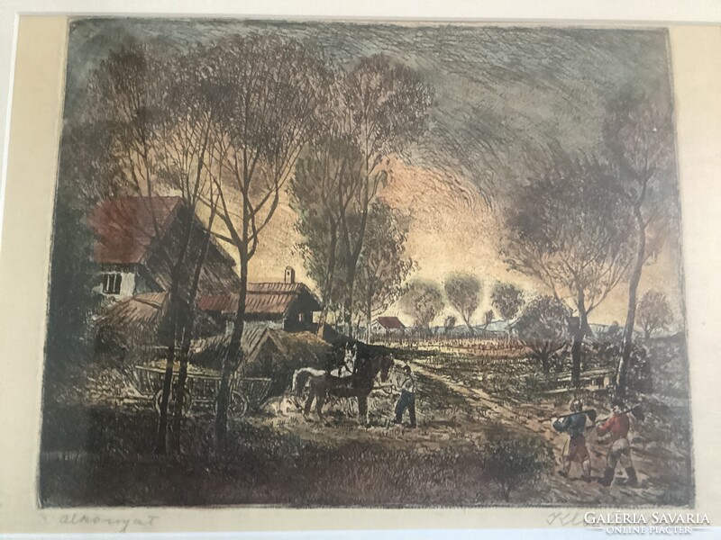 Klie Zoltán ( 1897 - 1992 ) ,  Alkonyat .