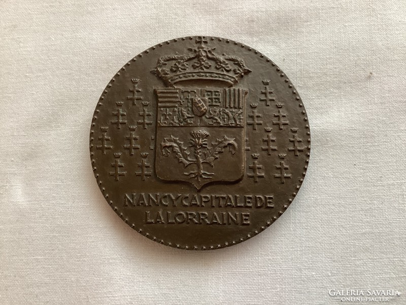 France Medal Bicentenaire Place Stanislas Nancy Lorraine Muller 1955 .