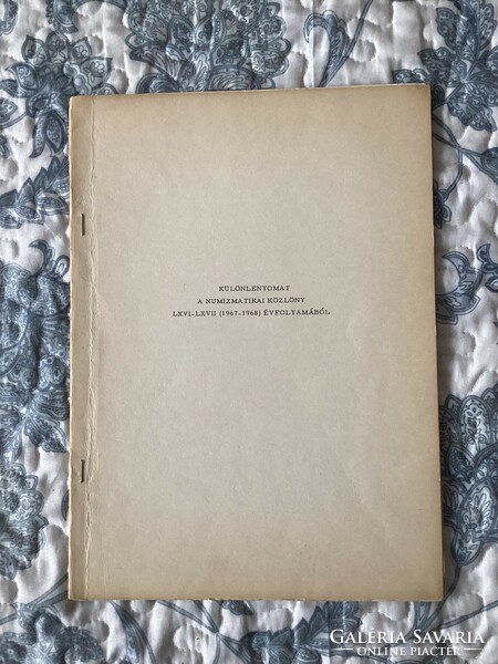 Numizmatikai Közlöny .( Különlenyomat ) .