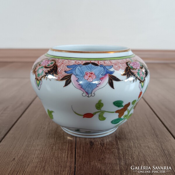 Régi Herendi Paon de Peking mintás porcelán váza