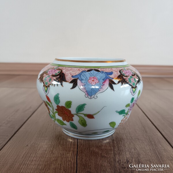 Régi Herendi Paon de Peking mintás porcelán váza