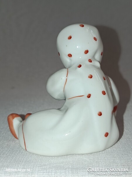 Vintage Zsolnay kézzel festett PORCELÁNFIGURA - Annuska