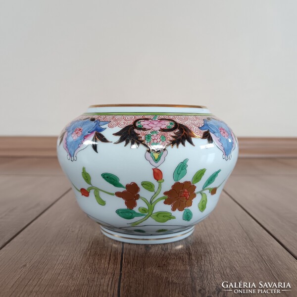 Régi Herendi Paon de Peking mintás porcelán váza