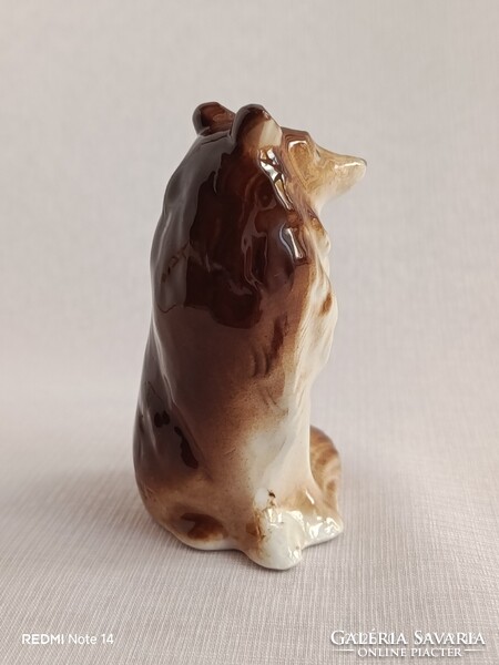 Retro PORCELÁNFIGURA - skót juhászkutya