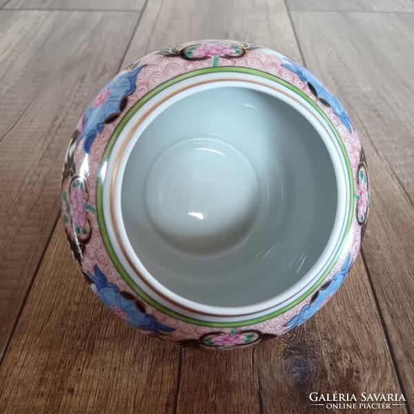 Régi Herendi Paon de Peking mintás porcelán váza