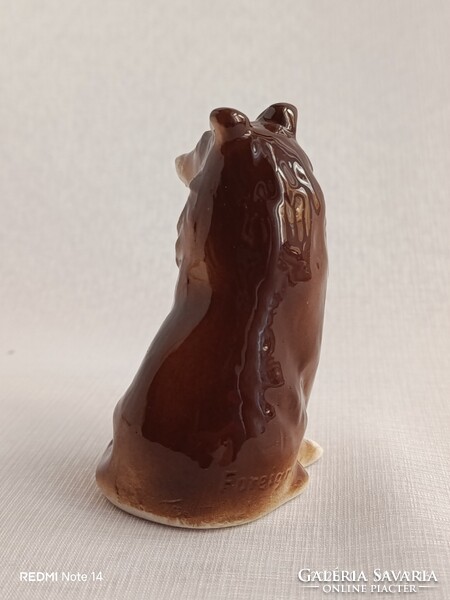 Retro PORCELÁNFIGURA - skót juhászkutya