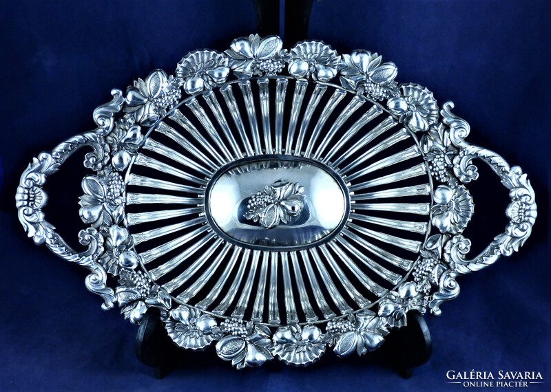 GYÖNYÖRŰ, ANTIK EZÜST KÍNÁLÓ, BERLIN, CA. 1820!!!