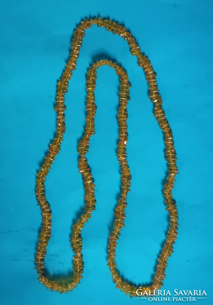 Régi borostyán nyaklánc