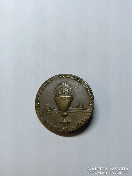 1938 Budapest Eucharisztikus Világkongresszus emlékérem
