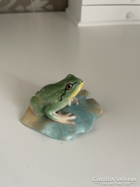 1U636 Ritka Antik Herendi leveli béka