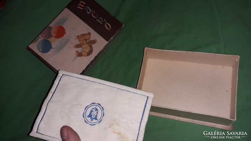 Antik MACKÓ csokoládés doboz NAGYON RITKA BUDAPESTI KEKSZ és OSTYAGYÁR 15 x10 x 5cm a képek szerint