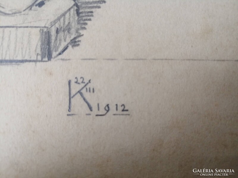 SZENT LÁSZLÓ - FRESKÓ VAGY SZOBORTERV 1912