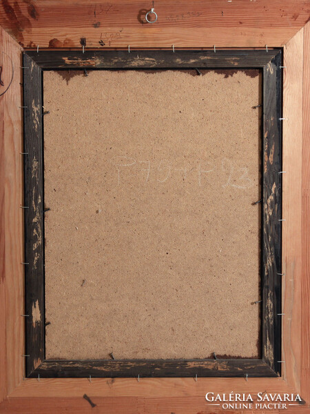 Herpai Zoltán (1951-2011) Velencei Hercegnő 60x50cm |  Női Portré Zománckép Kamaráskulcs Kulcs