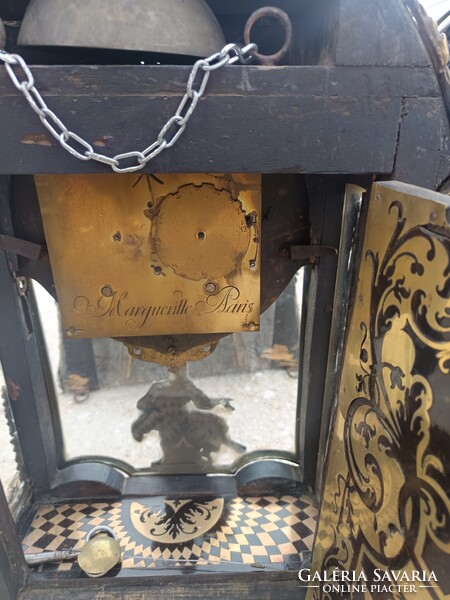 1700 As évek beli Boulle Francia fali konzol óra.