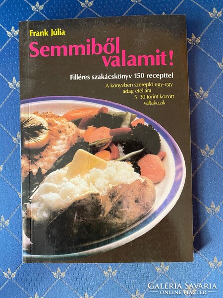 Frank Júlia: Semmiből valamit! Filléres szakácskönyv 150 recepttel.Budapest 1990.