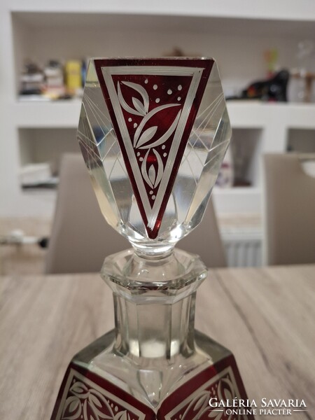 Kivételes Art Deco Karl Palda likőrös készlet – Hibátlan, 1930-as évek