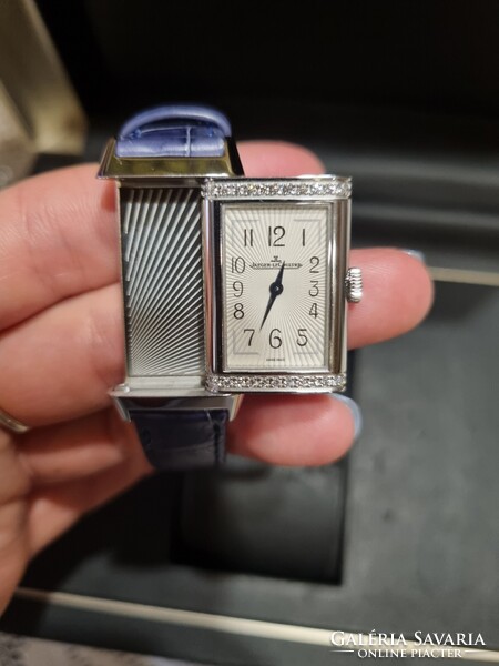 Női Jaeger-LeCoultre Reverse One Monoface rozsdamentes acél karóra gyémántberakással