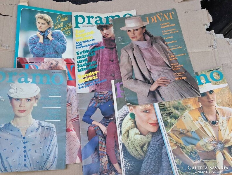 Retro divatmagazin gyűjtemény 1980-as évek – Burda, Ez a Divat, Fürge Ujjak 15 db