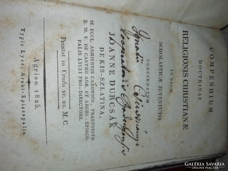 Keresztény vallástan 1825 A képeken látható állapotban ritka