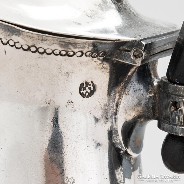 Rarity, antique silver wine jug, Roth J Mátyás Buda, around 1785