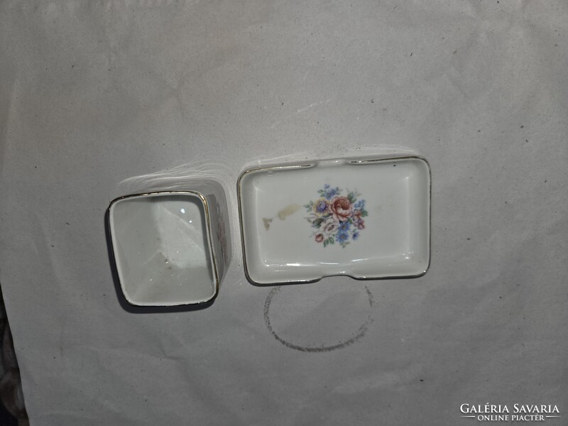 Régi Hollóházi porcelán dohányzó készlet