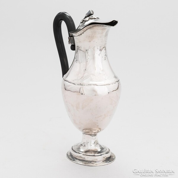 Rarity, antique silver wine jug, Roth J Mátyás Buda, around 1785