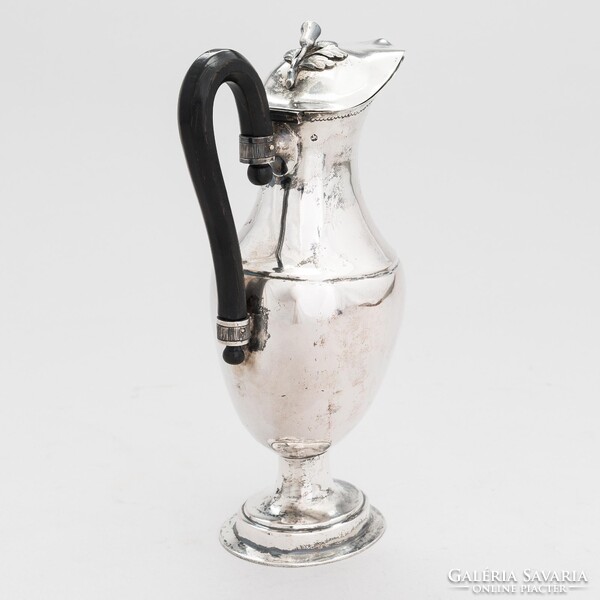 Rarity, antique silver wine jug, Roth J Mátyás Buda, around 1785