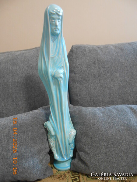 Zsolnay alapmázas Betlehemi pásztor, 50 cm