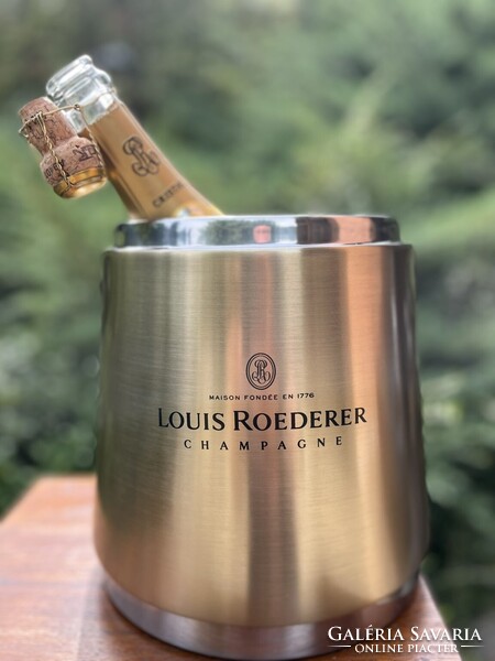 CHAMPAGNE CLUB - Louis Roederer rozsdamentes acél duplafalú pezsgőhűtő