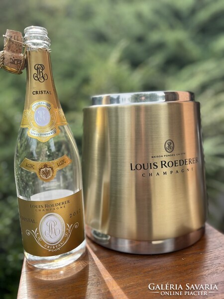 CHAMPAGNE CLUB - Louis Roederer rozsdamentes acél duplafalú pezsgőhűtő