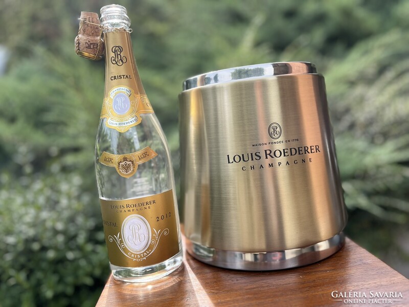 CHAMPAGNE CLUB - Louis Roederer rozsdamentes acél duplafalú pezsgőhűtő