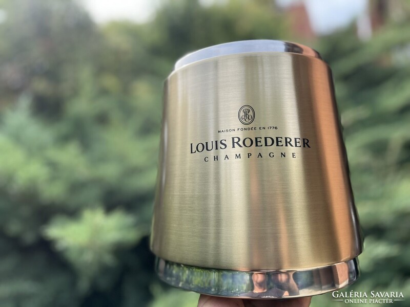 CHAMPAGNE CLUB - Louis Roederer rozsdamentes acél duplafalú pezsgőhűtő