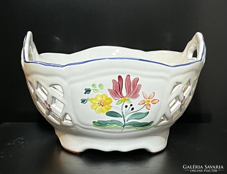 Herend Hungary Village  Pottery majolika / kerámia kínáló !