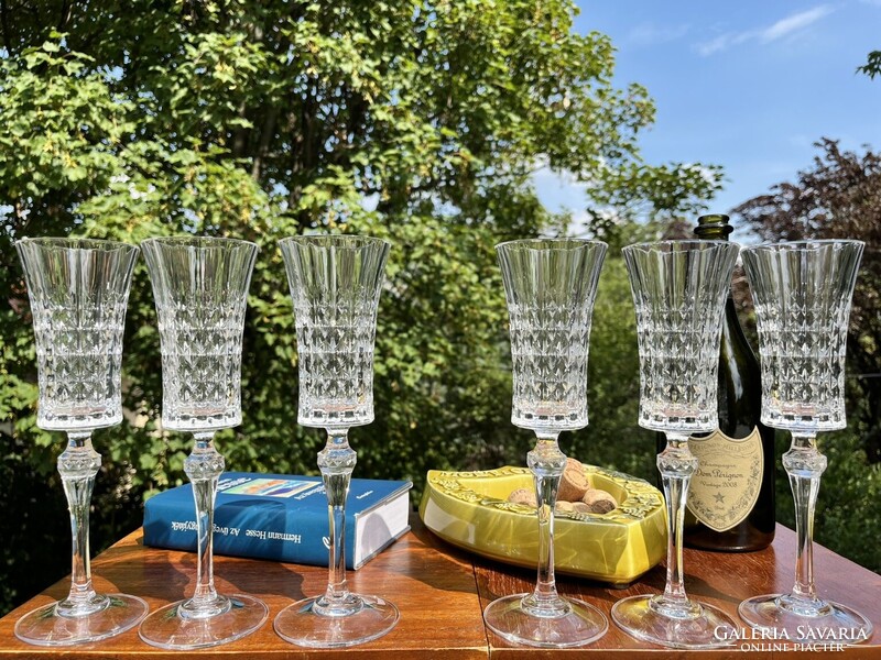CHAMPAGNE CLUB - Cristal d’Arques – 6 darabos kristálypohár készlet