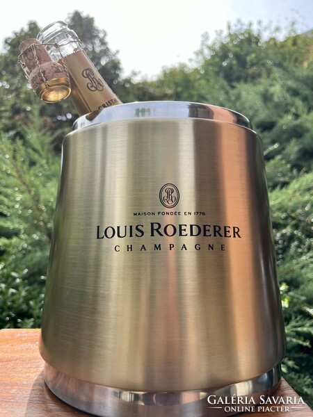 CHAMPAGNE CLUB - Louis Roederer rozsdamentes acél duplafalú pezsgőhűtő