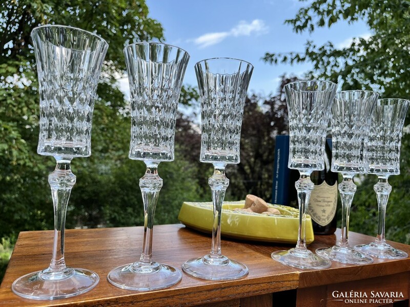 CHAMPAGNE CLUB - Cristal d’Arques – 6 darabos kristálypohár készlet