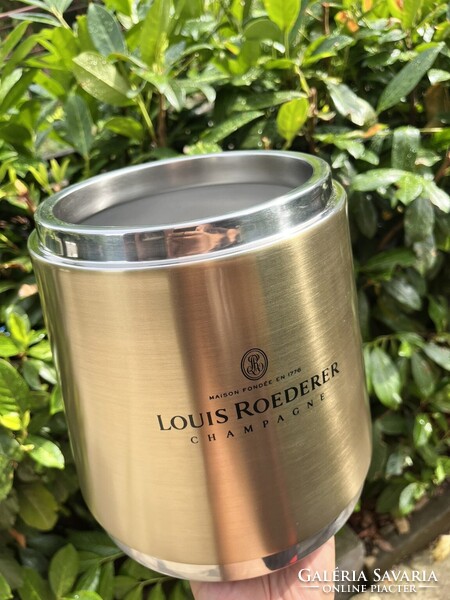 CHAMPAGNE CLUB - Louis Roederer rozsdamentes acél duplafalú pezsgőhűtő